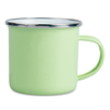 Kubek stalowy - emaliowany 300 ml, light zielony karton 48 szt.