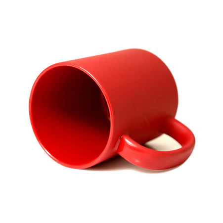 Frosted mug - red carton 36 pcs.