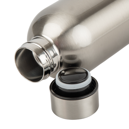 Steel sports bottle 500 ml silver set of 5 pcs.