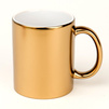 Satin mug metallic gold