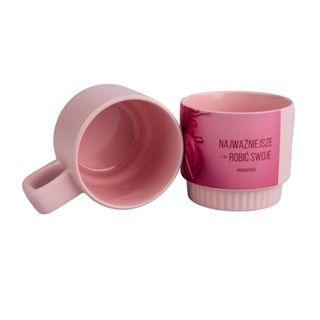 Kubek 300 ml Fedra light kolor różowy