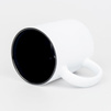 Mug for engraving white matte - inside black