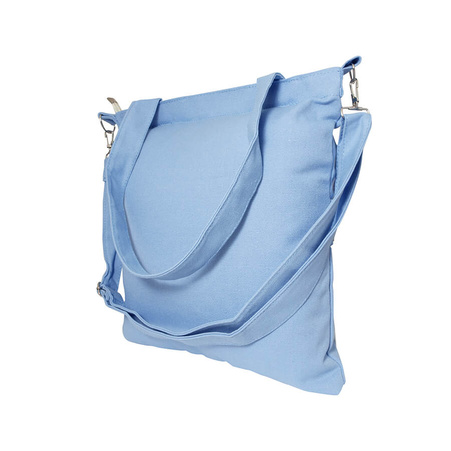 Canvas bag with pockets - blue