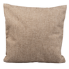 Linen pillowcase 40x40 with zipper - dark beige (set of 10 pieces)