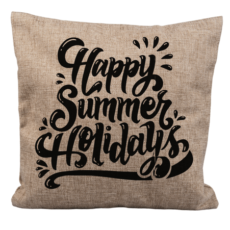 Linen pillowcase 40x40 with zipper - dark beige (set of 10 pieces)