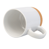 White glossy mug 300 ml - cork bottom carton 36 pcs.