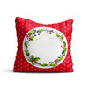 Soft photo cover - red pattern with mistletoe
