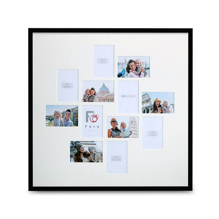 Ramka drewniana do kilku zdjęć  - Fotogaleria BLACK 70x70