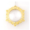 Plastic ornament for a photo snowflake - gold (set of 24 pcs)