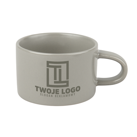 Filiżanka 200 ml Makaronik ciemnoszara