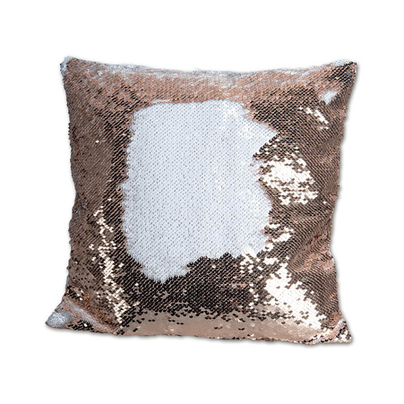 Sequin pillowcase - gold champagne/white - sale !