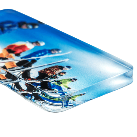 4MD acrylic key ring rectangular 30x55 mm (one-sided) - 10pcs