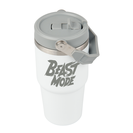 Trip 600 ml steel mug engraved/UV - white