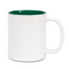 Standard white mug - inner green