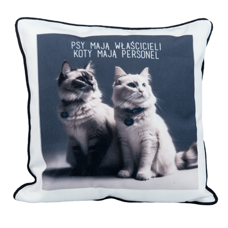 Pillowcase 40x40 white with black border