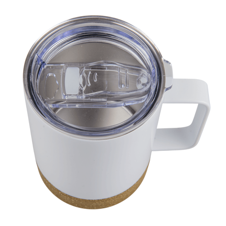 Kubek stalowy 360 ml z uchwytem, korkowy spód