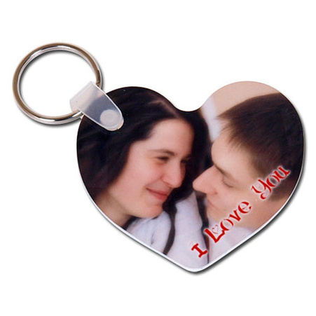 Polymer heart keychain (double-sided) Unisub (5520)