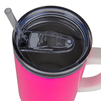 Trek 1200 ml steel mug with handle neon pink