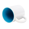 White mug - light blue inside