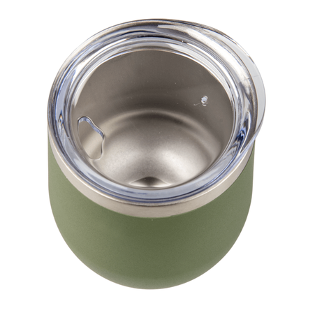 Kubek stalowy do graweru Wine Cup - zielony