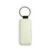 Rectangular eco leather key ring red (kpl. 5 pcs.)