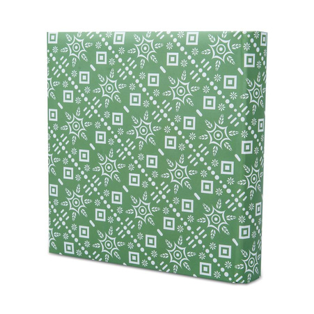 Sewn pocket album 10x15/200 photos - patterns green