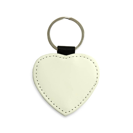 Eco leather heart pendant black (kpl. 5 pcs.)