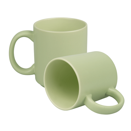 Mug 330 ml light color matte green
