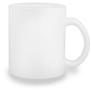 Glass mug - white