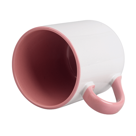Coffee mug 330 ml Combo - handle and inside pink carton 36 pcs.