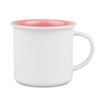 White mug 250 ml Camper pink inside carton 36 pcs.