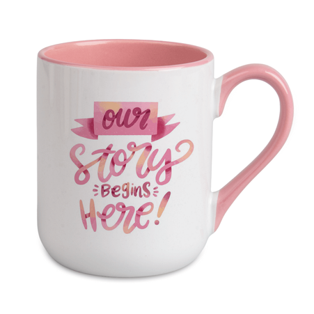 Coffee mug 330 ml Combo - handle and inside pink carton 36 pcs.