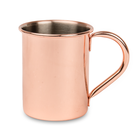Steel mug 330 ml copper color narrow