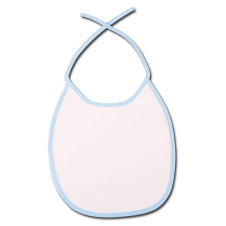 Śliniak dla dzieci - niebieska lamówka (komplet 5szt.)