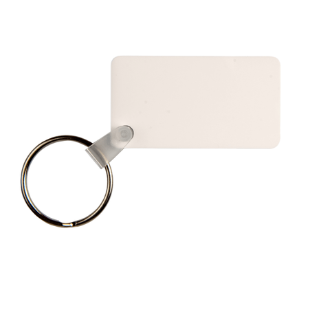 4MD aluminum key ring rectangular 30x55 mm (double-sided) - 10pcs