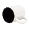 White mug - black inside