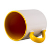 Coffee mug 330 ml combo - handle and inside yellow