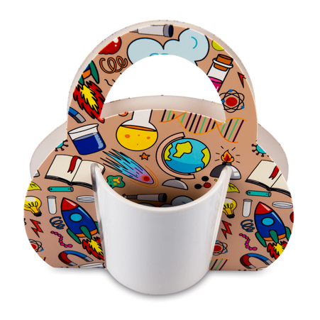 Packaging/ cup holder - school pattern