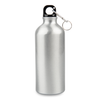 Aluminum bottle 600 ml with carabiner silver set of 10 pcs