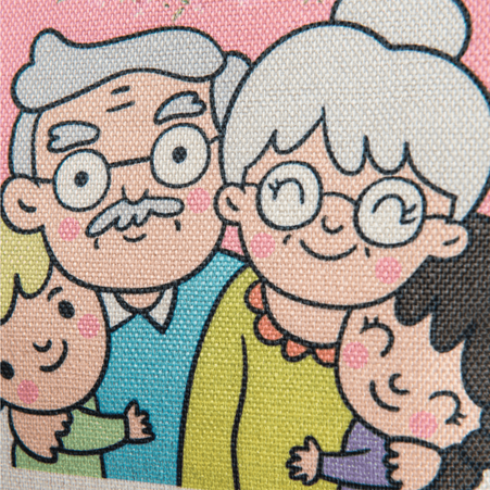 Poszewka 40x40 lniana z zamkiem