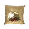 Sequin pillowcase - gold/white - sale !