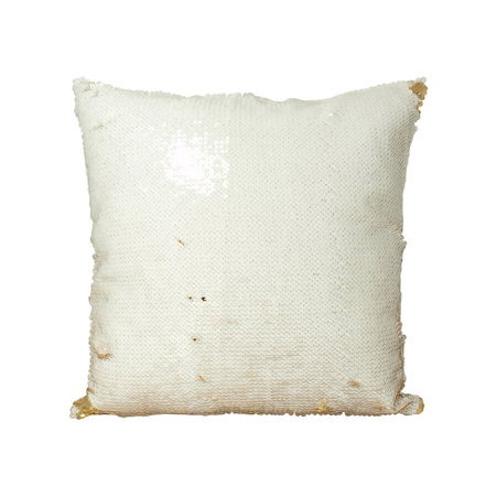 Sequin pillowcase - gold/white - sale !