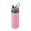 Aluminum Active bottle with mouthpiece 650 ml - pink set of 5 pcs.