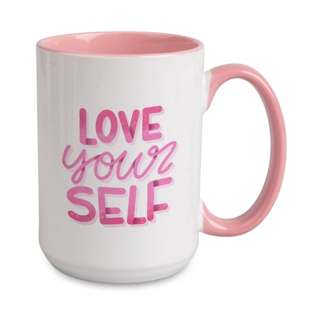 White mug 440 ml Combo - handle and inner pink carton 36 pcs.