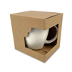 Cardboard packaging for Latte cups small with insert and window - eco (set of 10 pcs)