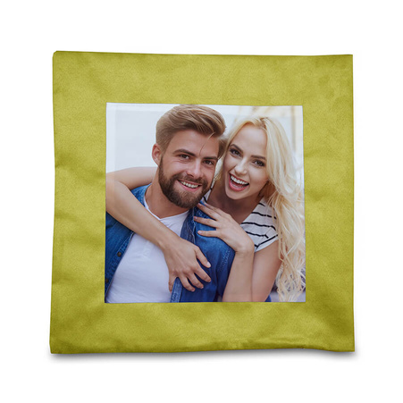 Pillowcase 40x40 suede - yellow + insert