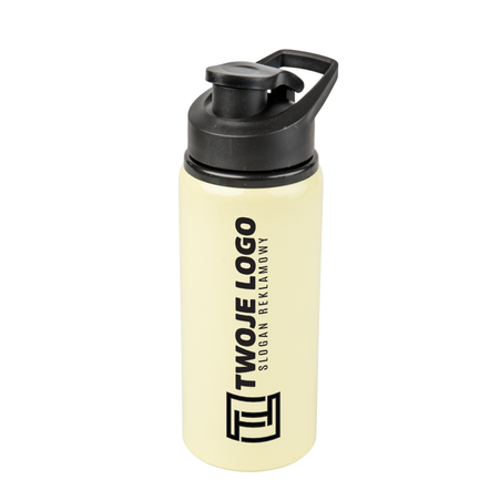 Aluminum bottle 600 ml Active Flip Top - yellow set of 5 pcs.