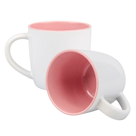 Boston mug for sublimation white - inner pink carton 36 pcs.