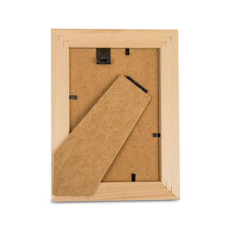 Raw wood frame for 10x15 photos - natural color