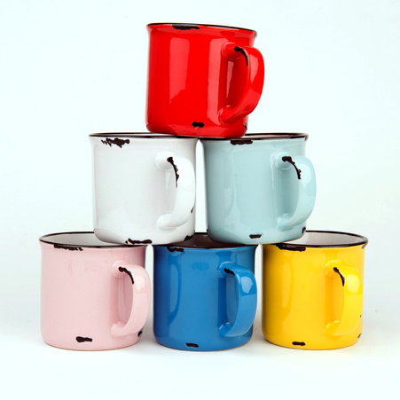 Kubek Camper Retro różowy 280 ml karton 36 szt.